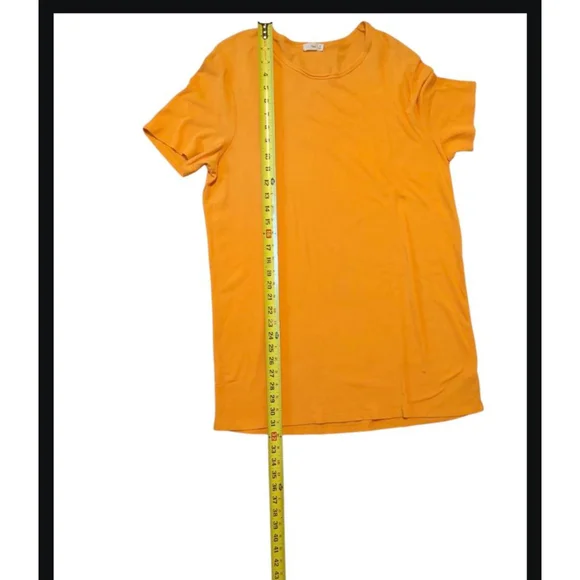 Tna Orange Short Sleeve Mini Dress M - Picture 4 of 8